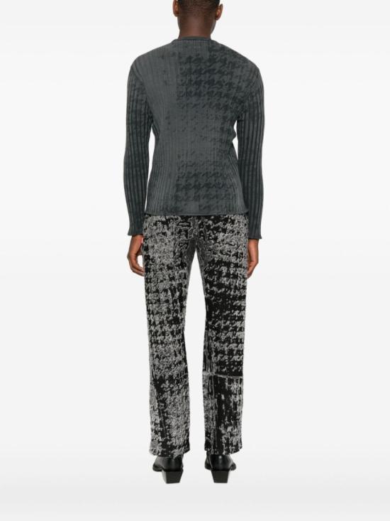 25FW 디젤 버튼 골지 티셔츠 A21589 0QKBU 02A Grey - DIESEL