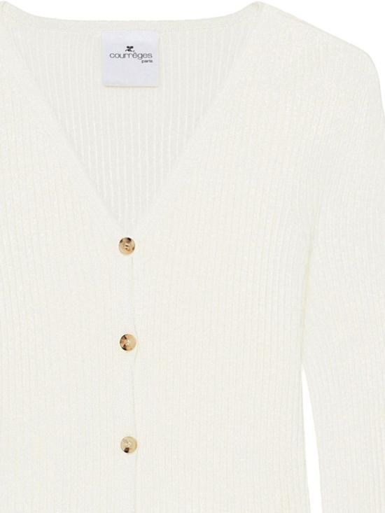  쿠레쥬 가디건 125MGI030FI0049 0001 White - COURREGES