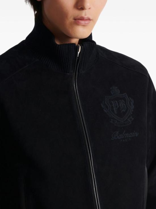 25FW 발망 봄버 자켓 FH0TFA87LD91 0PA Black - BALMAIN