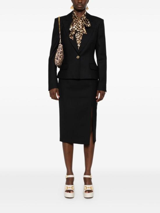 24FW 모스키노 미디 스커트 A0111 5519 0555 Black - MOSCHINO