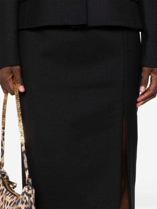 24FW 모스키노 미디 스커트 A0111 5519 0555 Black - MOSCHINO