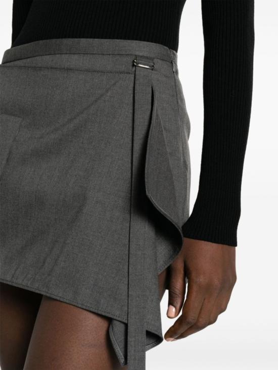  쿠레쥬 숏 스커트 323CJU112WO0073 9020 Grey - COURREGES