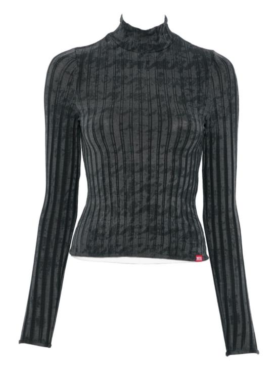 25FW 디젤 긴팔 티셔츠 A21603 0QKBU 02A Black