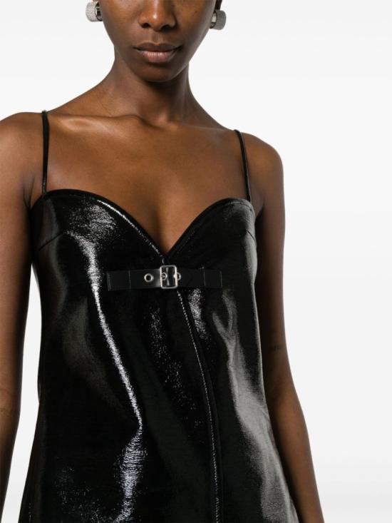  쿠레쥬 숏 원피스 124CRO334VY0014 9999 Black - COURREGES