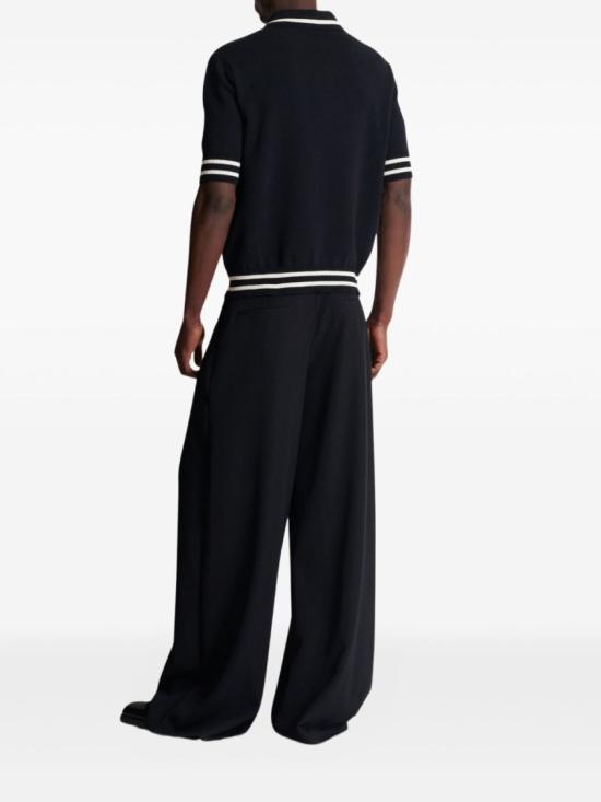 25FW 발망 폴로 티셔츠 FH0GB046KJ18 EER Black - BALMAIN