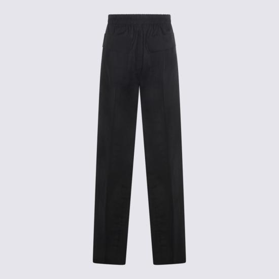 26SS 릭 오웬스 스트레이트 팬츠 RP01F6325WG09 Black - RICK OWENS