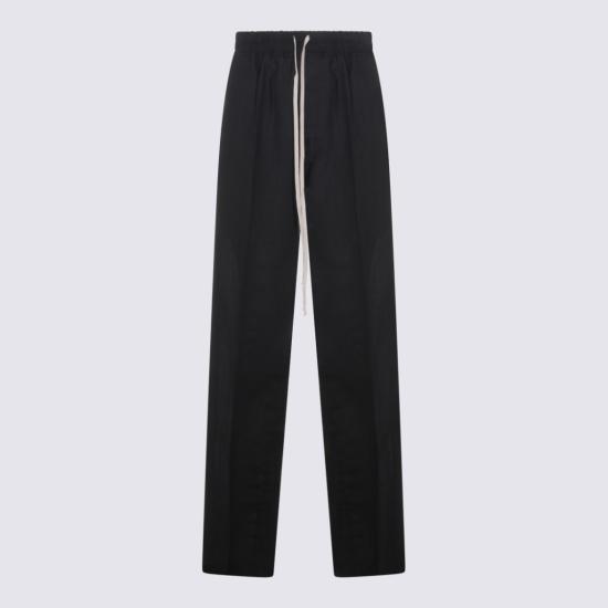 26SS 릭 오웬스 스트레이트 팬츠 RP01F6325WG09 Black - RICK OWENS