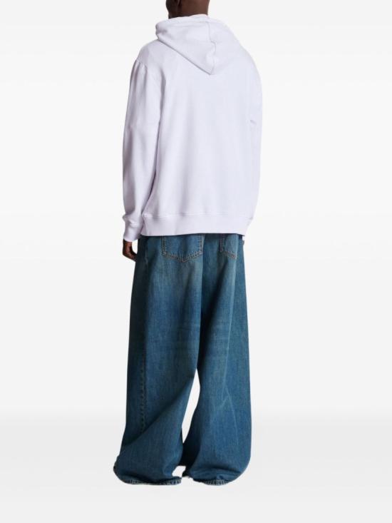 25FW 발망 후드 티셔츠 FH0JT255GF30 GWX White - BALMAIN