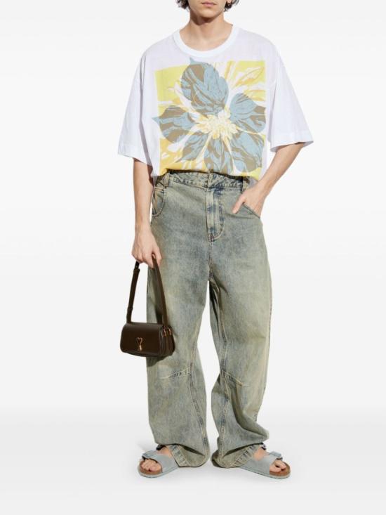 25SS 드리스 반 노튼 반팔 티셔츠 251 021141 1608 1 White - DRIES VAN NOTEN