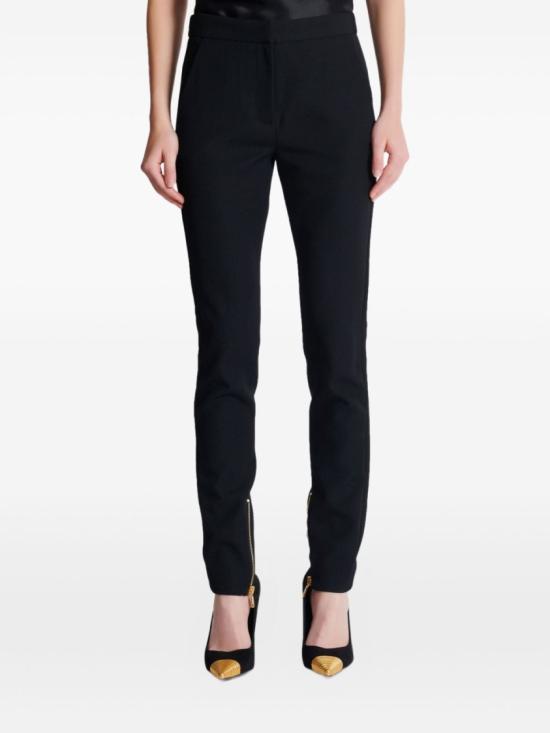 25FW 발망 스트레이트 팬츠 FF1PM045ME54 EAP Black - BALMAIN