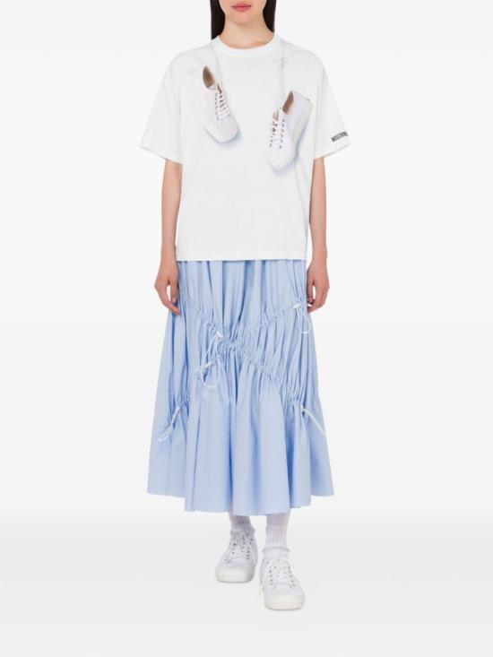 26SS 모스키노 반팔 티셔츠 A0725 0541 1001 White - MOSCHINO