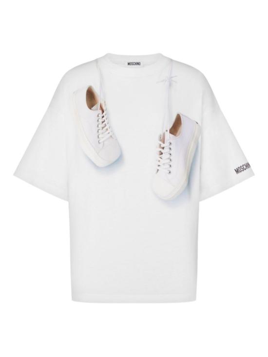 26SS 모스키노 반팔 티셔츠 A0725 0541 1001 White