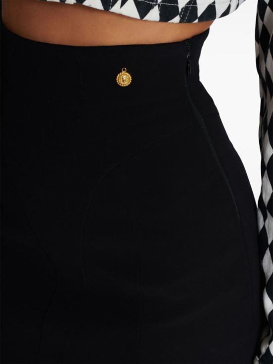  발망 미디 스커트 DF1LA465VB00 0PA Black - BALMAIN