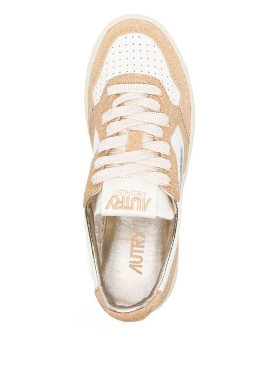 25FW 오트리 메달리스트 로우 레더 스니커즈 AULW TA03 Neutrals - AUTRY