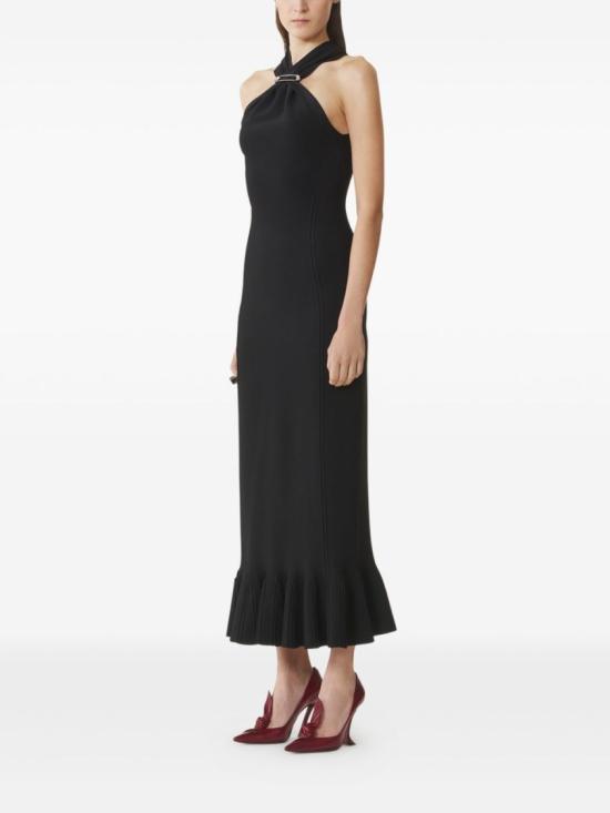 25FW 랑방 롱 원피스 RW DR0086 K068 H25 10 Black - LANVIN