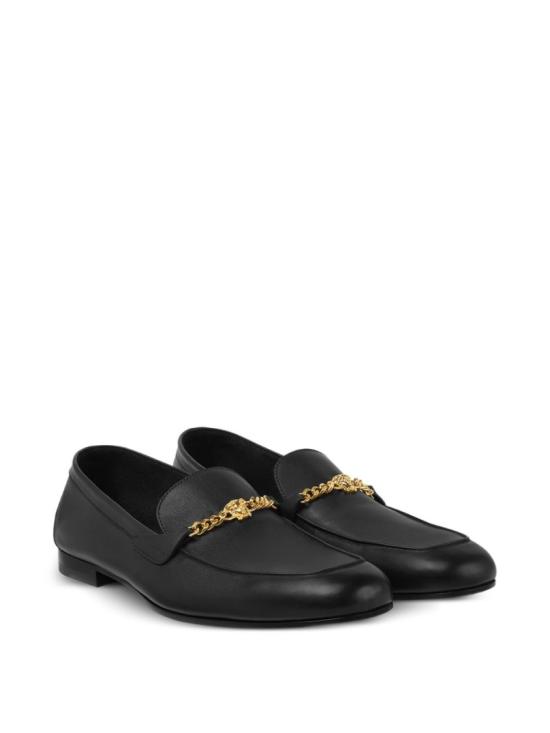 25FW 베르사체 로퍼 1019879 1A00138 1B00V Black - VERSACE