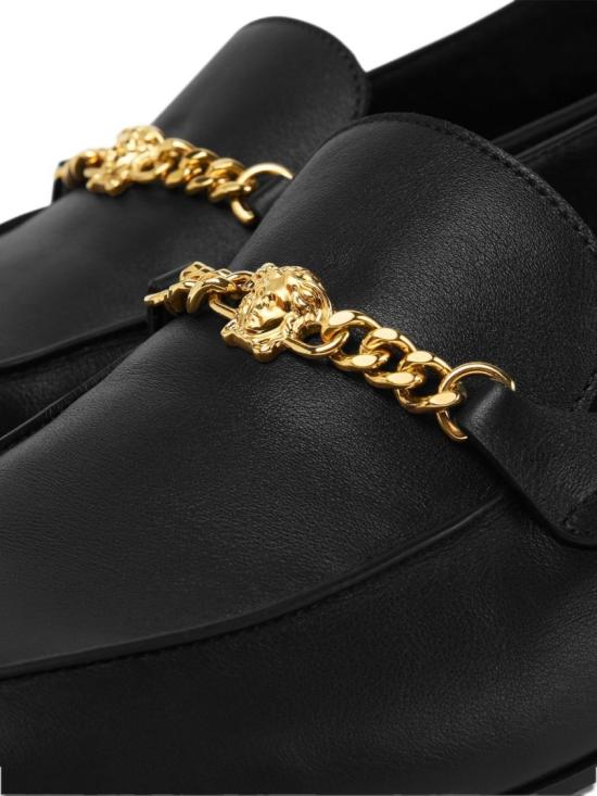 25FW 베르사체 로퍼 1019879 1A00138 1B00V Black - VERSACE