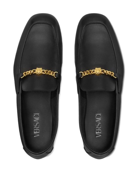 25FW 베르사체 로퍼 1019879 1A00138 1B00V Black - VERSACE