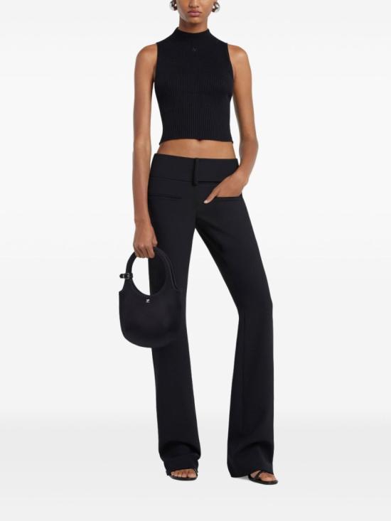  쿠레쥬 민소매 티셔츠 225MTO402FI0049 9999 Black - COURREGES