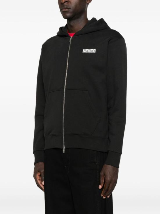 25FW 겐조 후드 티셔츠 FF65HO2544MC 99J Black - KENZO