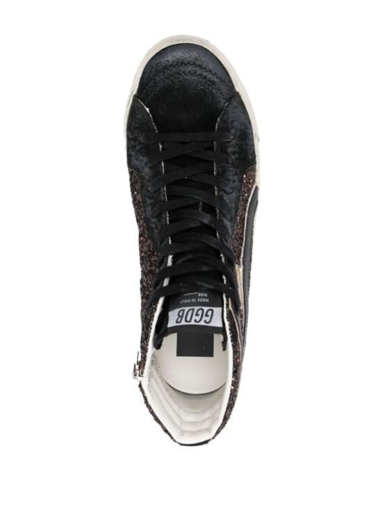 26SS 골든구스 슬라이드 하이 스니커즈 GWF00115 F003977 81993 Black - GOLDEN GOOSE