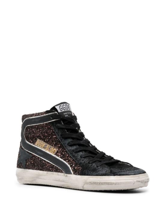 26SS 골든구스 슬라이드 하이 스니커즈 GWF00115 F003977 81993 Black - GOLDEN GOOSE