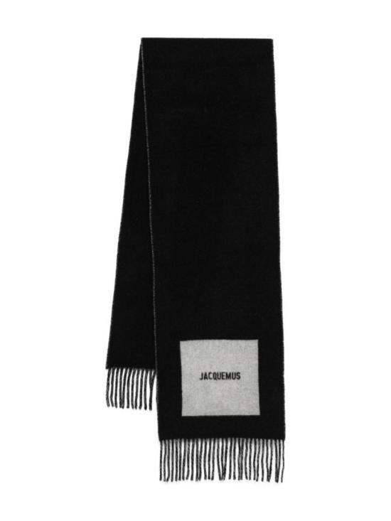 25FW 자크뮈스 롱드 카레 울 머플러 ACU00579 AOT4044 090 Black