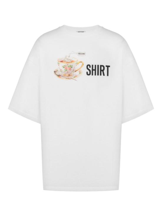 25FW 모스키노 반팔 티셔츠 V0706 5241 1001 White