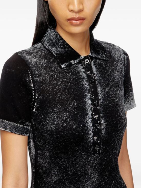 26SS 디젤 M 로렌스 코트 니트 드레스 A21835 0BKCB 9XX Black - DIESEL