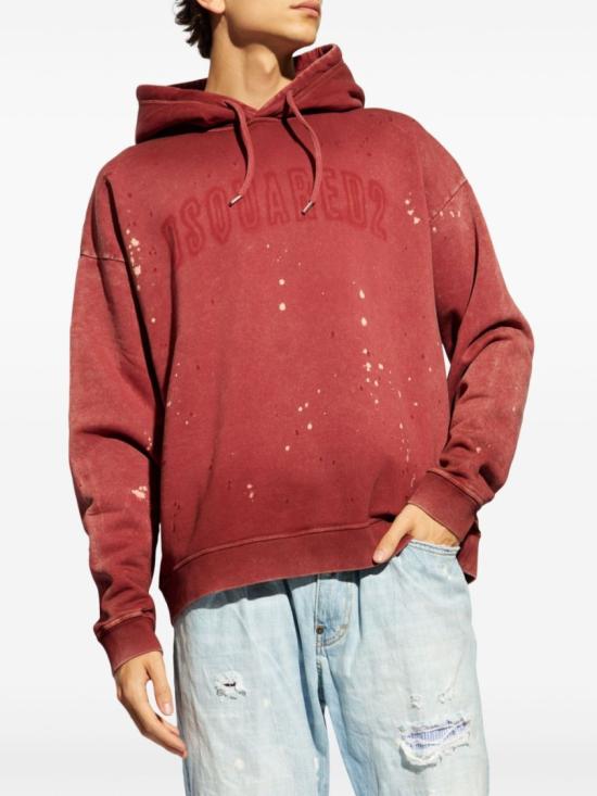  디스퀘어드2 후드 티셔츠 S74GU0818 S25030 305 Red - DSQUARED2