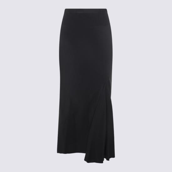 26SS 릭 오웬스 미디 스커트 RP01F6334CC09 Black - RICK OWENS