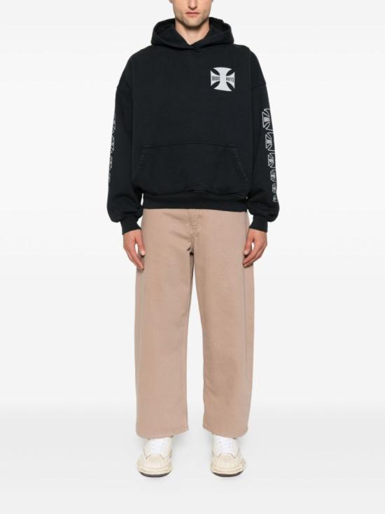 25FW 루드 후드 티셔츠 RHPF25HO06012 0027 Black - RHUDE