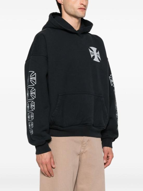 25FW 루드 후드 티셔츠 RHPF25HO06012 0027 Black - RHUDE