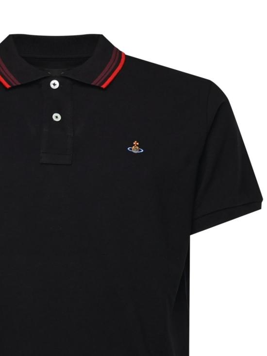 26SS 비비안웨스트우드 폴로 티셔츠 2H01000U J00AU N401 Black - VIVIENNE WESTWOOD