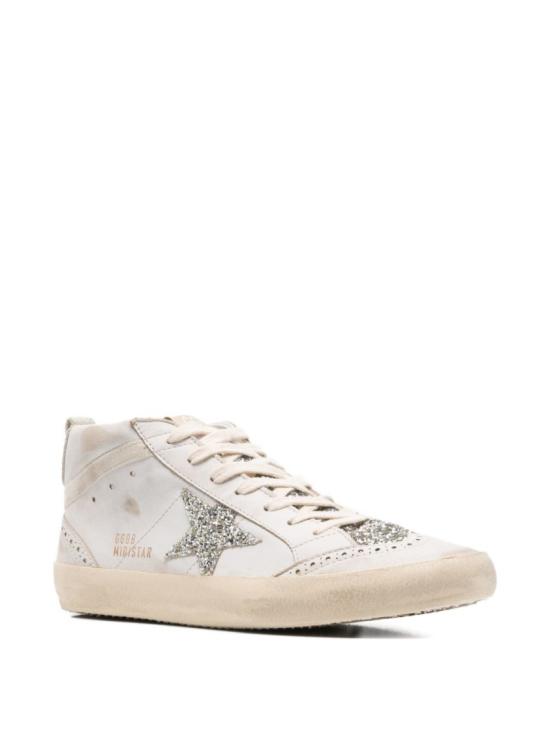 26SS 골든구스 미드 스타 스니커즈 GWF00122 F008098 15647 White - GOLDEN GOOSE
