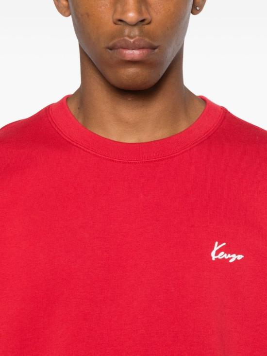 25FW 겐조 긴팔 티셔츠 FF65SW2594MF 25 Red - KENZO