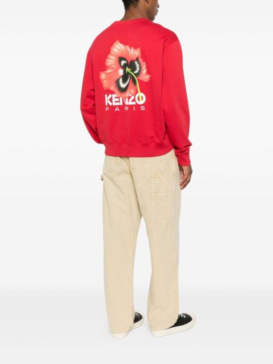 25FW 겐조 긴팔 티셔츠 FF65SW2594MF 25 Red - KENZO
