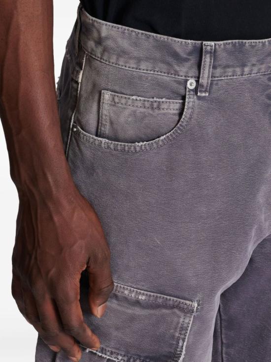 25FW 발망 데님 팬츠 FH1ML136DF77 9CO Grey - BALMAIN