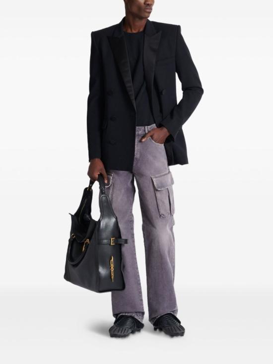 25FW 발망 데님 팬츠 FH1ML136DF77 9CO Grey - BALMAIN