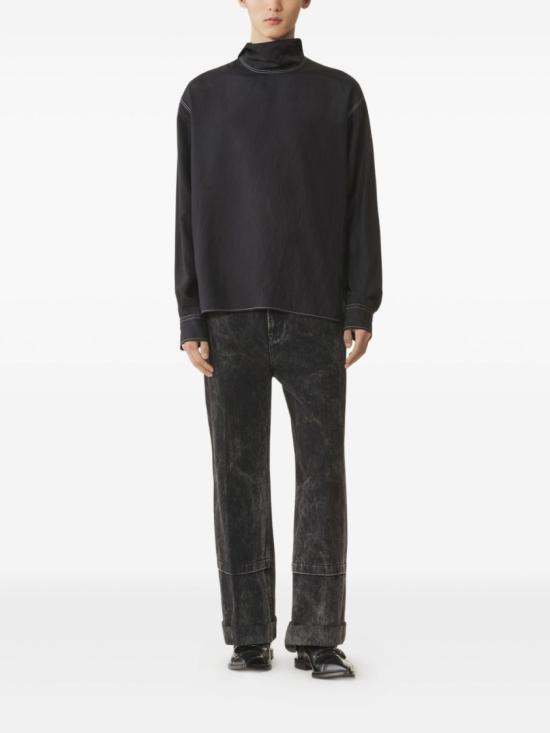 25FW 랑방 터틀넥 RM TS0018 6185 H25 10 Black - LANVIN