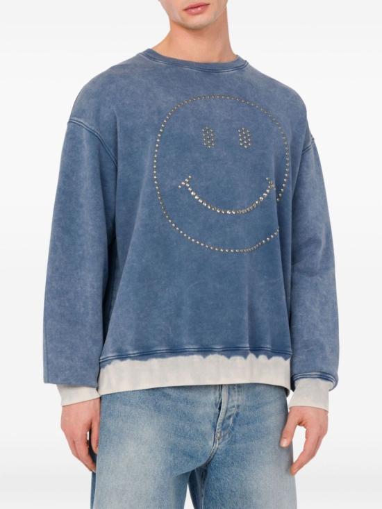 25FW 모스키노 긴팔 티셔츠 A1703 5228 1290 Blue - MOSCHINO