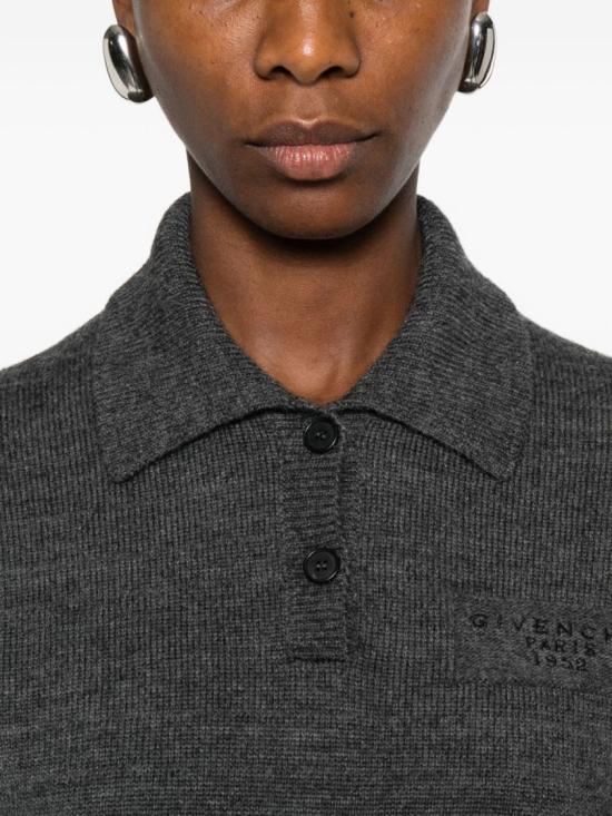 25FW 지방시 폴로 티셔츠 BWL0094ZSM 033 Grey - GIVENCHY