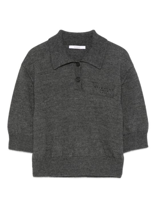 25FW 지방시 폴로 티셔츠 BWL0094ZSM 033 Grey