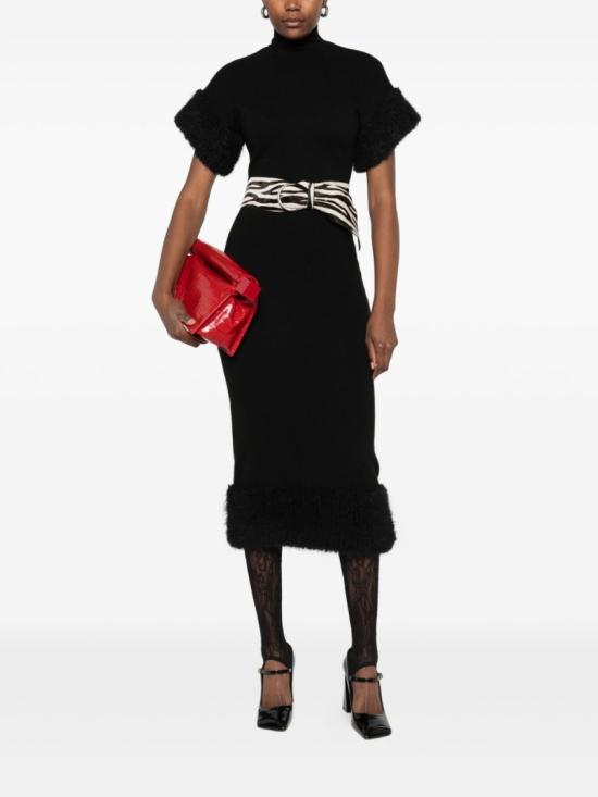 25FW 모스키노 미디 원피스 V0482 5501 1555 Black - MOSCHINO