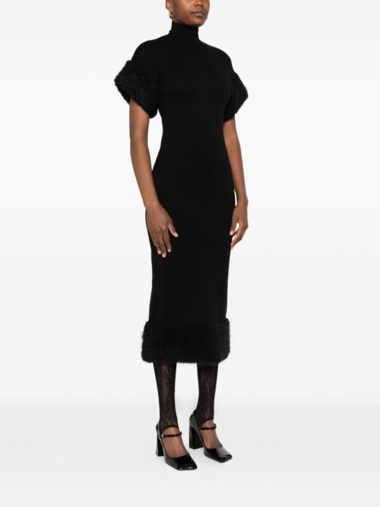 25FW 모스키노 미디 원피스 V0482 5501 1555 Black - MOSCHINO