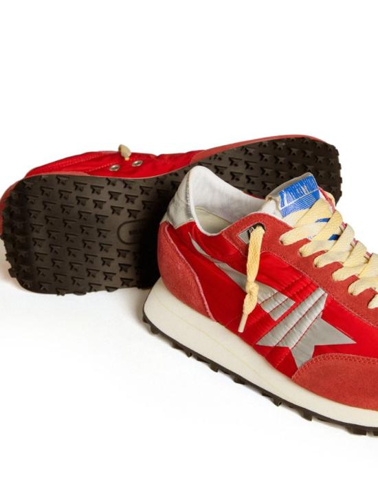 26SS 골든구스 나일론 어퍼 실버 스타 마라톤 스니커즈 GWF00683 F005492 40399 Red - GOLDEN GOOSE
