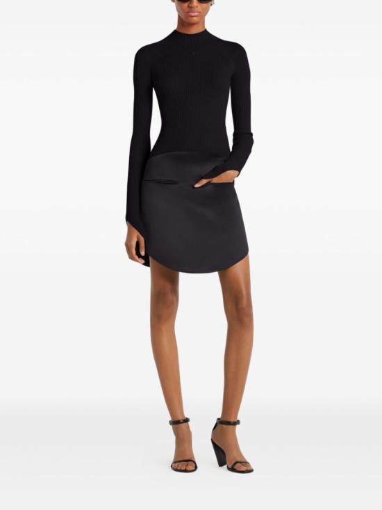 25FW 쿠레쥬 긴팔 티셔츠 325MPU251FI0001 9999 Black - COURREGES