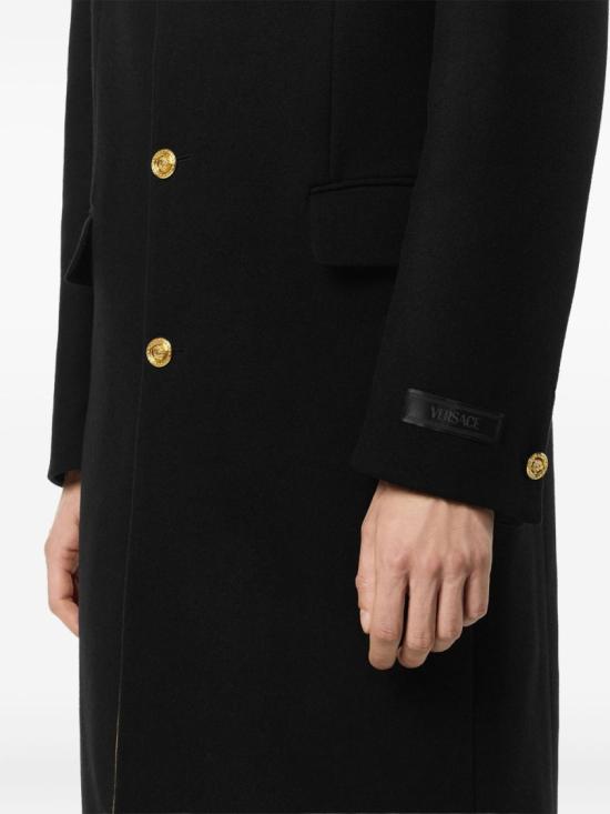 25FW 베르사체 코트 1021534 1A09780 1B000 Black - VERSACE