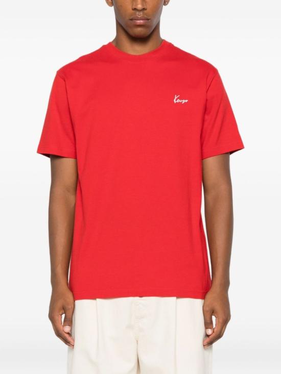 25FW 겐조 반팔 티셔츠 FF65TS2604SG 25 Red - KENZO