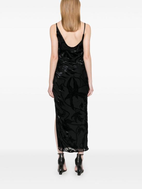 25SS 뮈글러 롱 원피스 25P3RO1698382 1999 Black - MUGLER